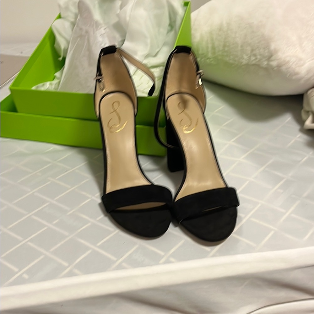 Sam Edelman Yaro Black Suede Heels